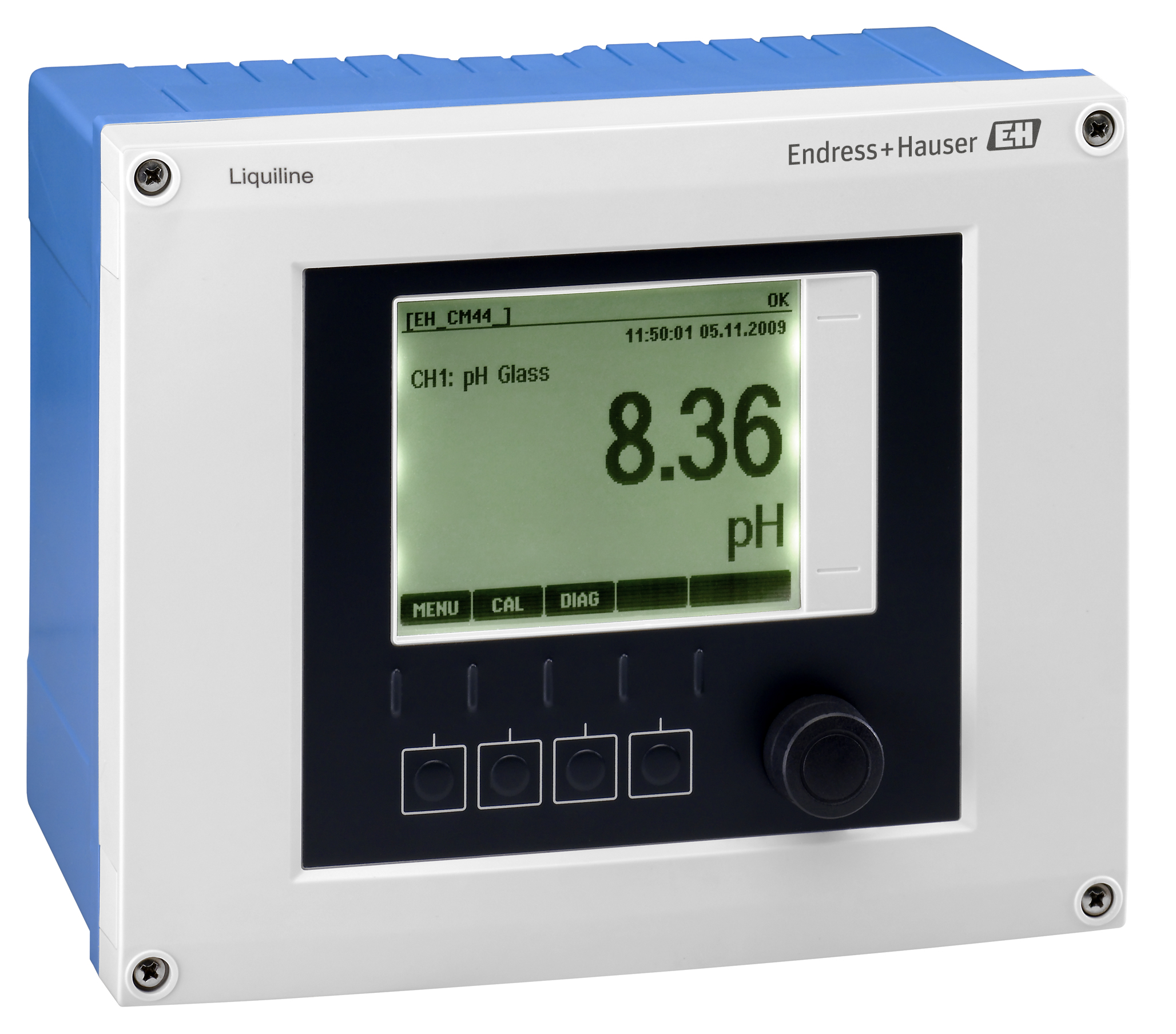 Liquiline CM442 es un transmisor digital para pH, ORP, conductividad, oxígeno, turbidez y más.